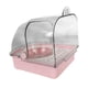 thumbnail image 3 of Baño para pájaros con comedero, bebedero y comedero para pinzones, loros y periquitos. Rosa, 3 of 9