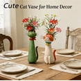 thumbnail image 7 of Handcrafted Cat Flower Vase – Ceramic Whimsical Kitty Planter for Small Flowers, Quirky Desk & Shelf Decor, Boho Home Accent, Unique Gift for Cat Lovers, 7 of 7