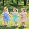 thumbnail image 6 of HILEELANG 2-8T Toddler/Little Girls Mint Green Polka Dot Daisy 100% Cotton Dress Size 4T, 6 of 11