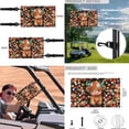 thumbnail image 5 of Jeiento Cute Highland Cow 4 Pack Golf Cart Accessories Set Golf Cart Seat Cover Golf Cart Steering Wheel Cover Golf Cart Flags Golf Cart Seat Towel Steering Wheel Cover Decorations Golf Cart Banner, 5 of 5