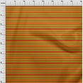 thumbnail image 3 of oneOone Viscose Chiffon Mustard Yellow Fabric Stripes Sewing Material Print Fabric By The Yard 42 Inch Wide, 3 of 4