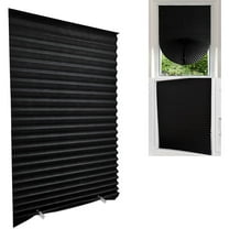 Pleated Window Shades Cordless Light Filtering Temporary No Drill Window Blinds Easy Install Cut to Size Fabric Shades for Bedroom Living Room Office Nursery Kitchen Bathroom