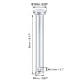 thumbnail image 2 of Single Hole Clevis Pins -6mm x 55mm Flat Head Zinc-Plating Solid Steel Link Hinge Pin 12Pcs, 2 of 5
