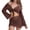 BQR44-Brown, variant on Women'S 4 Piece Swimsuits Triangle Halter Bikini Set With Tie Side Cover Up Shrug And Sarong Wraps Leopard Print 2XL