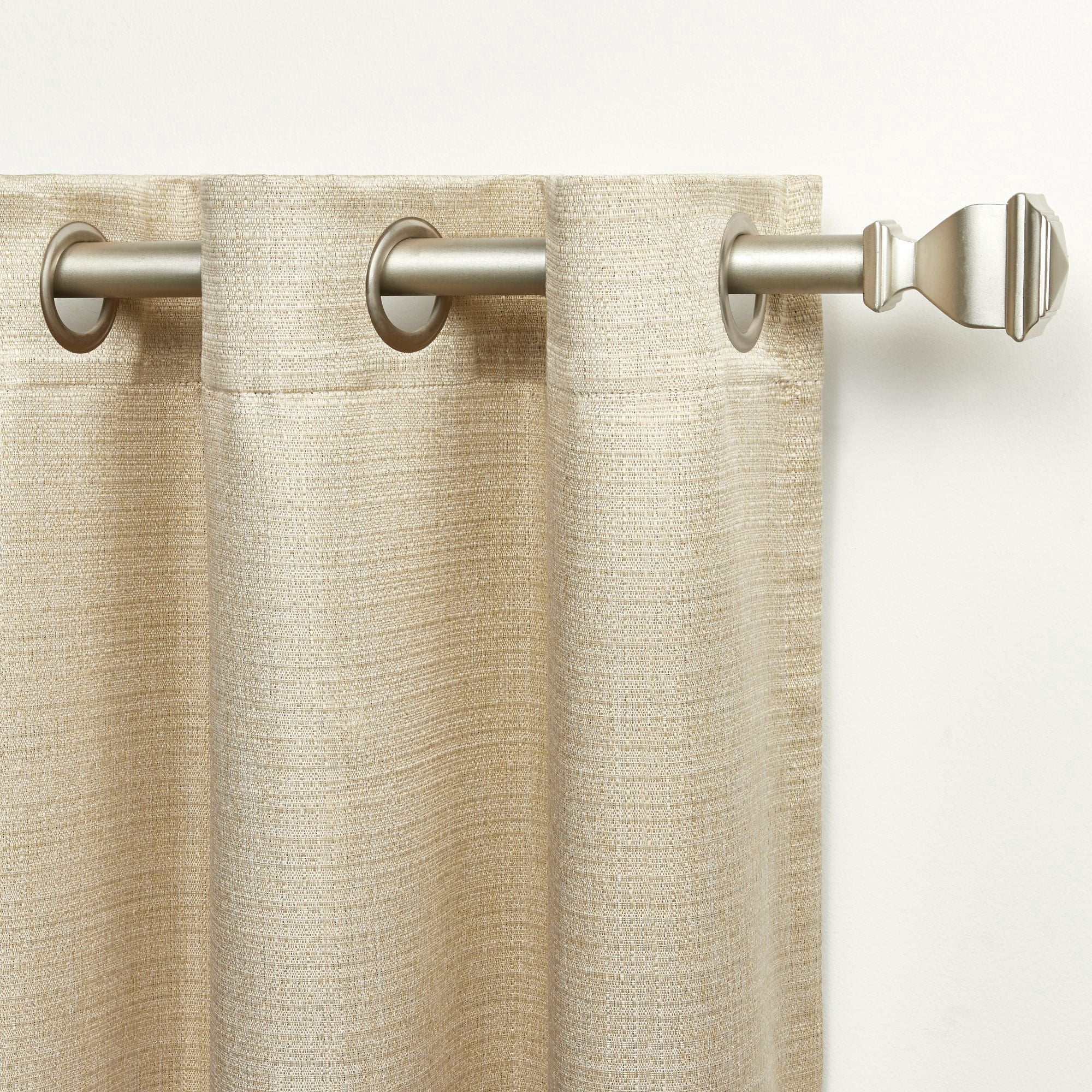 Exclusive Home Bastian Room Darkening Blackout Grommet Top Curtain Panels, 52"x84", Linen, Set of 2