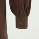 thumbnail image 4 of Camisas De Sport Para Hombre Camisa de manga larga con solapa de color sólido informal retro cómoda holgada para hombre (Brown, XL), 4 of 7