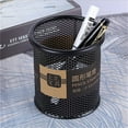 thumbnail image 6 of Jubipavy Pencil Mesh Pencil Metal Pen Cup Desk Pen Organizer Case Pencil Jar Pencil Storage Bucket For Office Home Supplies, 6 of 6