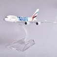 thumbnail image 2 of Emirates Airbus A380 Aircraft Diecast Metal 1/400 Scale Miniature Airplane Model Planes Drop shipping, 2 of 10