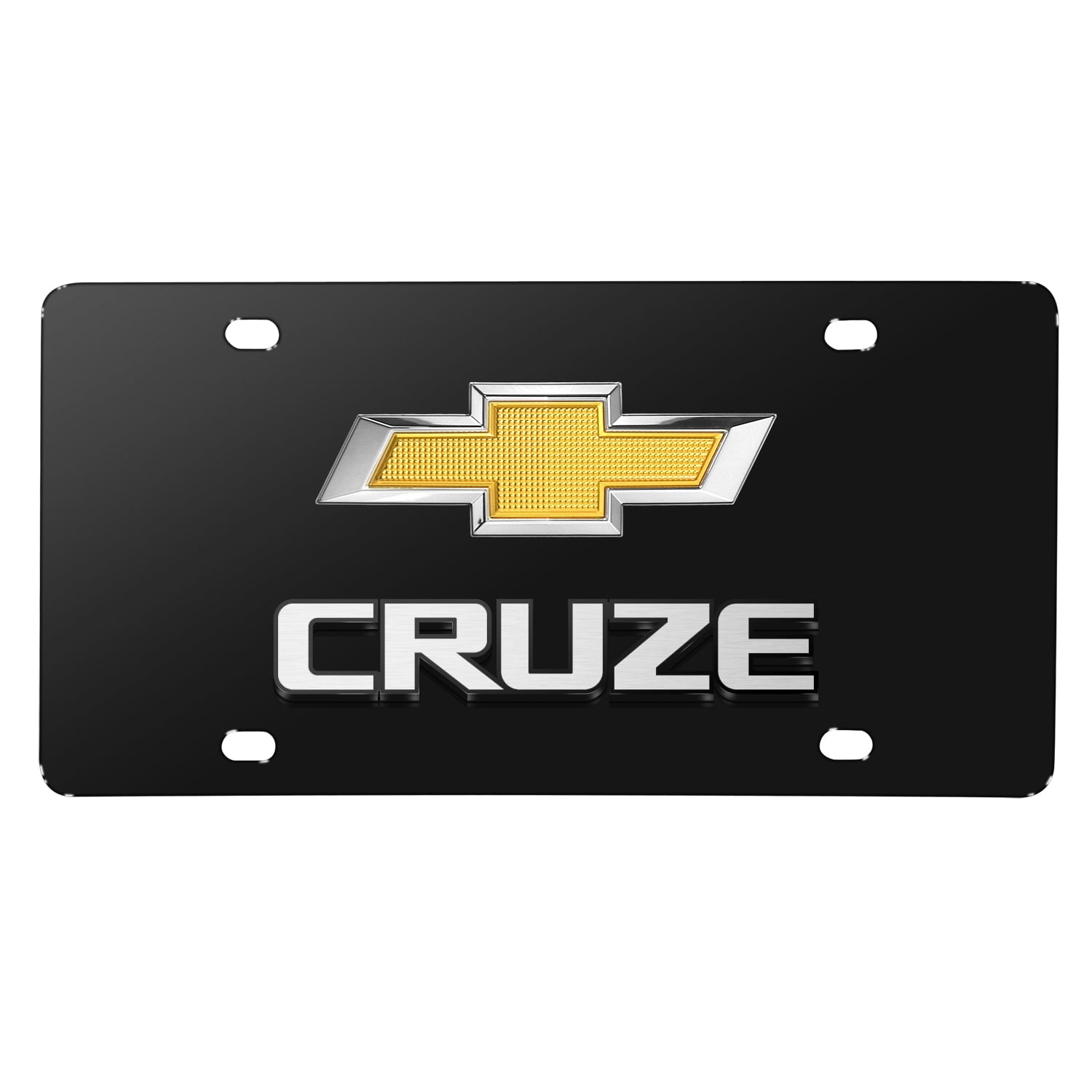 God Bless America Mirrored Chrome Stainless Steel License Plate Frame
