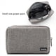 thumbnail image 2 of 3X Bolsa de Almacenamiento Portátil de Viaje Adaptador de Corriente Multifuncional Bolsa de Almacenamiento Portátil de Datos de Energía Móvil Gris Cable Cargador, 2 of 5