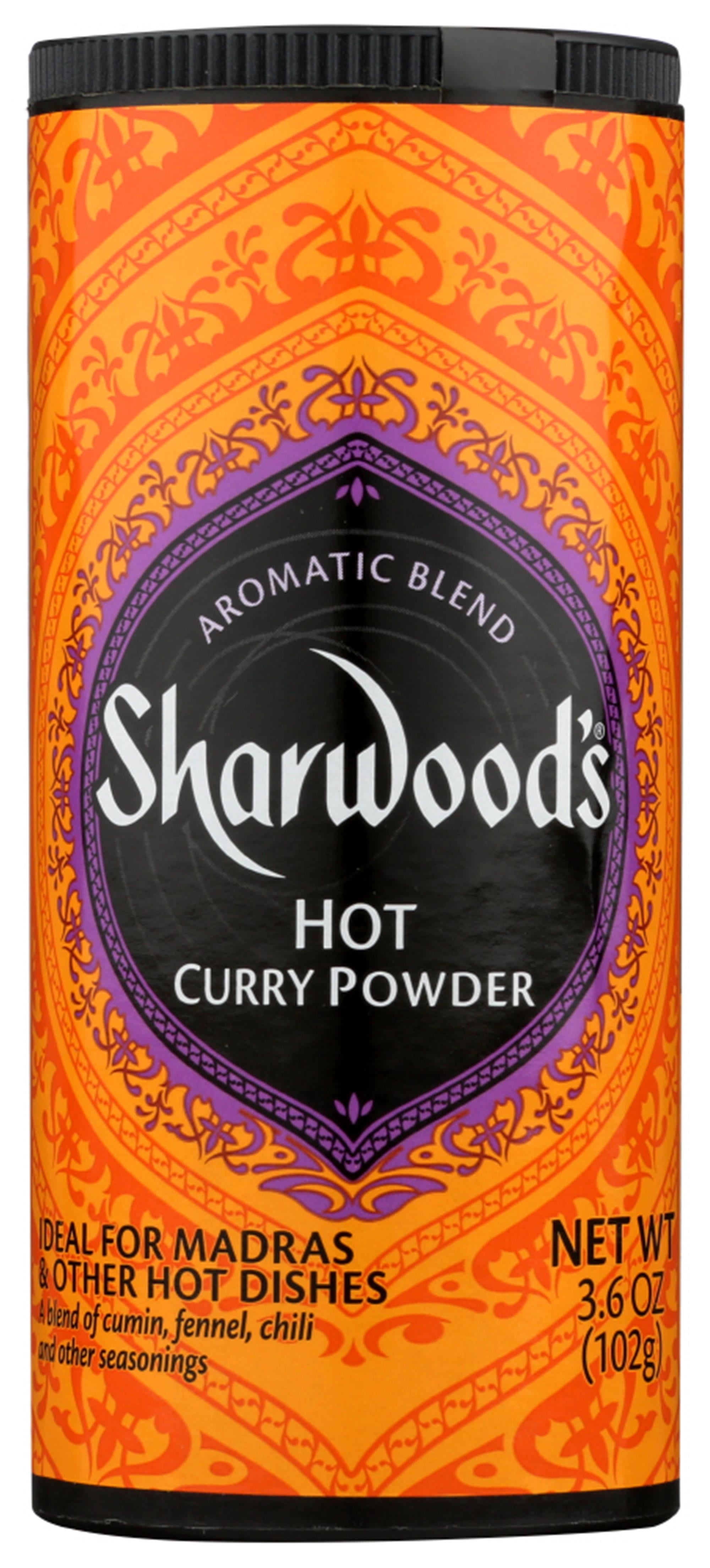 Sharwood Hot Curry Powder, 4 Oz Bottles, Pack of 6