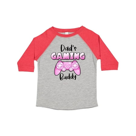

Inktastic Dad s Gaming Buddy- Pink Controller Boys or Girls Toddler T-Shirt