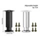 thumbnail image 3 of Multifunction Adjustable Support Feet Robusts & Stylish Designs Contemporary Adjustable Furniture Feet for Enhances Comfort Silver, 3 of 4