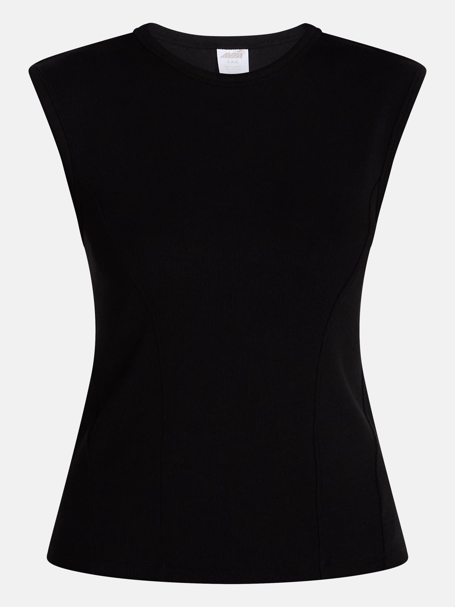 Avia Women's Ribbed Top with Cap Sleeves, Sizes XS-XXL