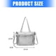 thumbnail image 3 of Tie Bows Itabag Lovely Shoulder Bag Aesthetic Crossbody Bag Clear Messenger Bag Students School Bag for Daily, 3 of 4
