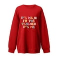 thumbnail image 4 of Usmixi Womens Sweatshirt Back to School Teacher's Sweatshirts Cozt Fleece Fashion Oversized Pullover Tops Winter Casual Letter Print Round Neck Long Sleeve Blouses Weekly, 4 of 4