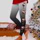 thumbnail image 5 of Pantalones de vestir mujer Gibobby Leggings deportivos estampados navideños de moda informal Gris XL, 5 of 5