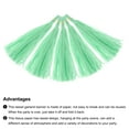 thumbnail image 4 of Uxcell 20Pcs Light Green Tassel Garland Banner w Rope for Wedding Birthday Party Decoration, 4 of 6