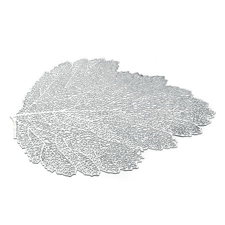 

okwish Placemat Table Mat Simulation Plant Leaf PVC Decorative Table Pad Coasters Home Decor;Placemat Table Mat Simulation Plant Leaf PVC Decorative Table Pad Coasters