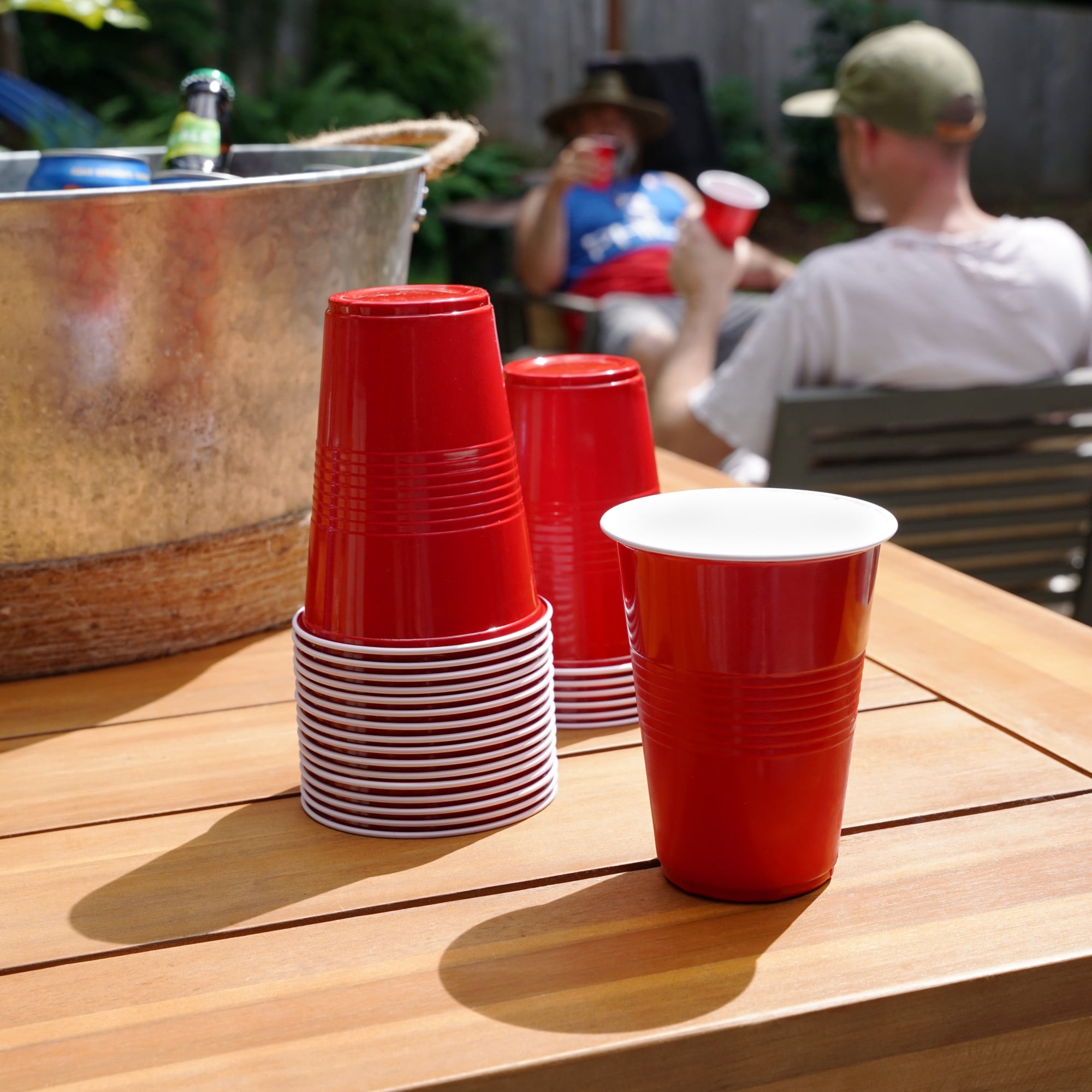 Red Disposable Plastic Cups [16 oz - 100 Pack] Fun & Durable Party Cups for  Drinking & Playing - Bul…See more Red Disposable Plastic Cups [16 oz - 100