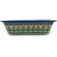 thumbnail image 3 of Polish Pottery Baker - Rectangular with Grip Lip - Maraschino by Polish Pottery Gallery, 3 of 7
