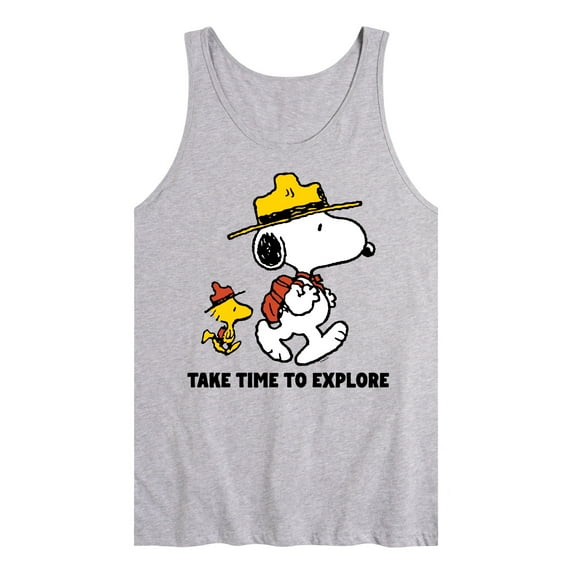 Peanuts - Take Time To Explore - Men's Jersey Tank Top