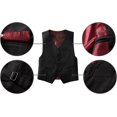 thumbnail image 4 of Yumcute Boys Suits 5 Piece Formal Suit Set Slim Fit Formal Dress Clothes Ring Bearer Outfit for Kids, 4 of 12