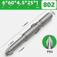 thumbnail image 1 of MYG 60-200mm PH0 PH1 PH2 802 Electric Cross Screwdriver Bit Magnetic ImpactDriver, 1 of 9