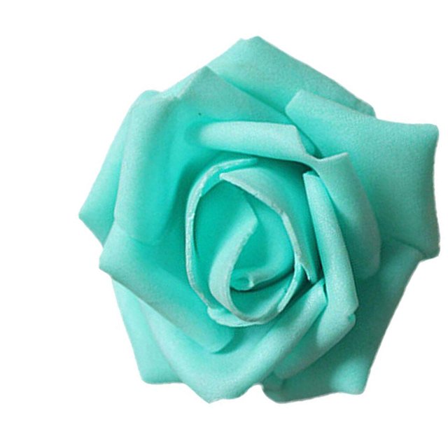 tredstone Pack of 50 Artificial Bionic Flowers PE Foam Simulation Roses Fake Flower Decorations Wedding Party Engagement Presents Blue