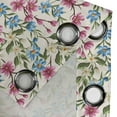 thumbnail image 4 of Ambesonne Floral Grommet Curtain, Blooming Flowers Bouquet, 50" x 96", Yellow Pink Blue, 4 of 6