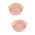 thumbnail image 6 of HOMEMAXS 2pcs Kitchen Silicone Liner Multi-Function Air Fryer Liner Daily Use Air Fryer Mat, 6 of 8