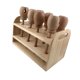 thumbnail image 2 of 8 piezas de maracas de madera, martillos de arena portátiles DIY con sonido claro, instrumento musical de maracas pintado a mano para vacaciones en, 2 of 8