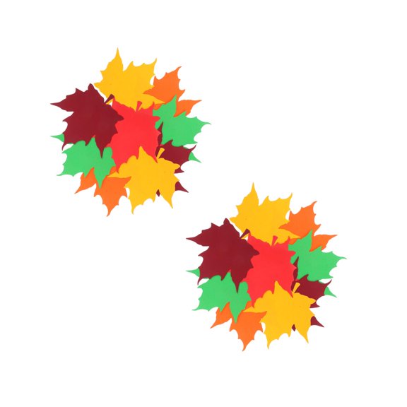 100Pcs Fall Bulletin Board Decorations Fall Leave Cutout Autumn Thanksgiving Artificial Leaf Cutout Maple Paper Leave