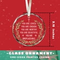 thumbnail image 2 of Inspirational Christmas Ornaments - Motivational, Thank You Ornaments for Christmas Tree - Inspirational Gifts for Women, Motivational Positive Gifts - Glass Ornament, 2 of 6