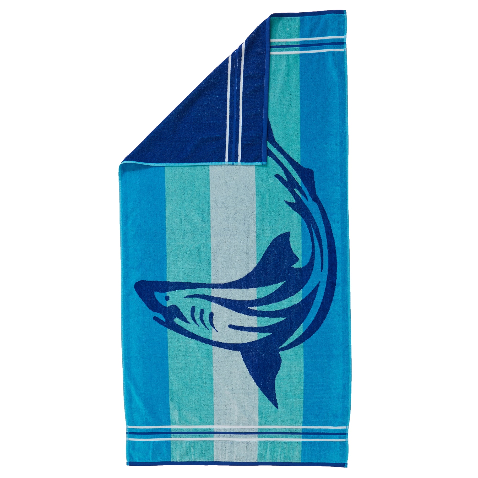 Great Bay Home Oversized Plush Jacquard Beach Towel