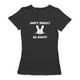 Ne Vous Inquiétez Pas Être Hopy Pâques Lapin Graphique Femmes Noir T-shirt – image 1 sur 1