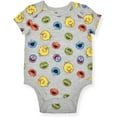 thumbnail image 6 of Sesame & Friends Elmo, Cookie Monster and Big Bird Boys 5 Pack Character Onesie, Infant, 6 of 6