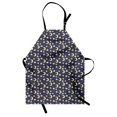 thumbnail image 1 of Sweet Dreams Apron Sleeping Moons Clouds Stars with Hats Good Night for Kids, Unisex Kitchen Bib Apron with Adjustable Neck for Cooking Baking Gardening, Dark Purple Yellow Pale Blue, by Ambesonne, 1 of 3