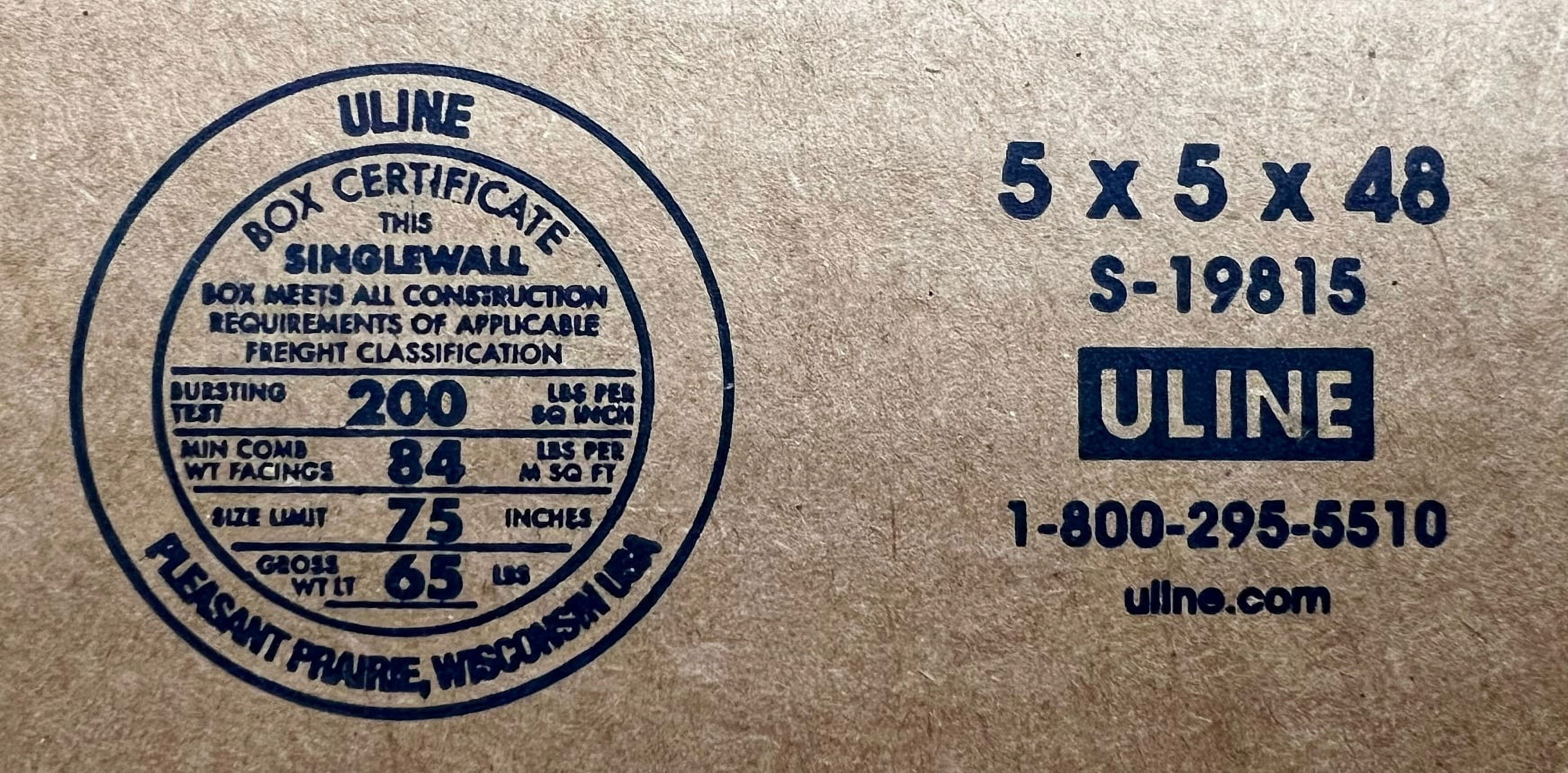5x5x48 (200 lb strength) | SINGLE CARDBOARD BOX | TALL
