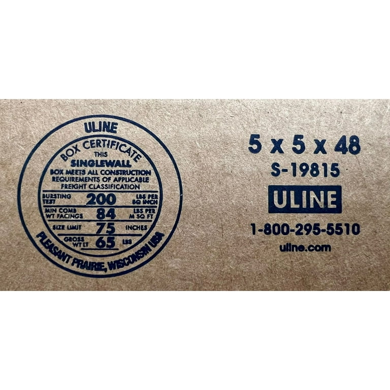 5x5x48 (200 lb strength) | SINGLE CARDBOARD BOX | TALL - Walmart.com