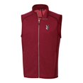 thumbnail image 2 of Men's Cutter & Buck Heather Red Indianapolis Indians Mainsail Sweater-Knit Full-Zip Vest, 2 of 3
