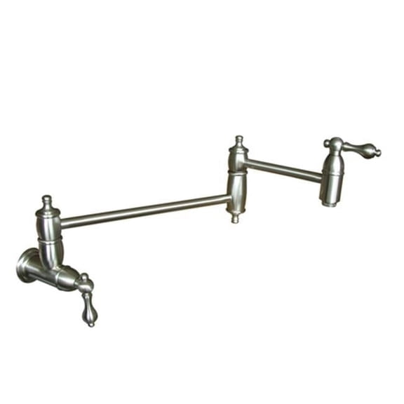 Restoration Pot Filler - Satin Nickel Finish