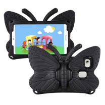 Samsung Galaxy Tab A7 Lite Kids Case 2021 SM-T220/T225/T227, Dteck Shockproof Light Weight Butterfly Stand Cover for Samsung Galaxy Tab A7 Lite 8.7 inch, Black