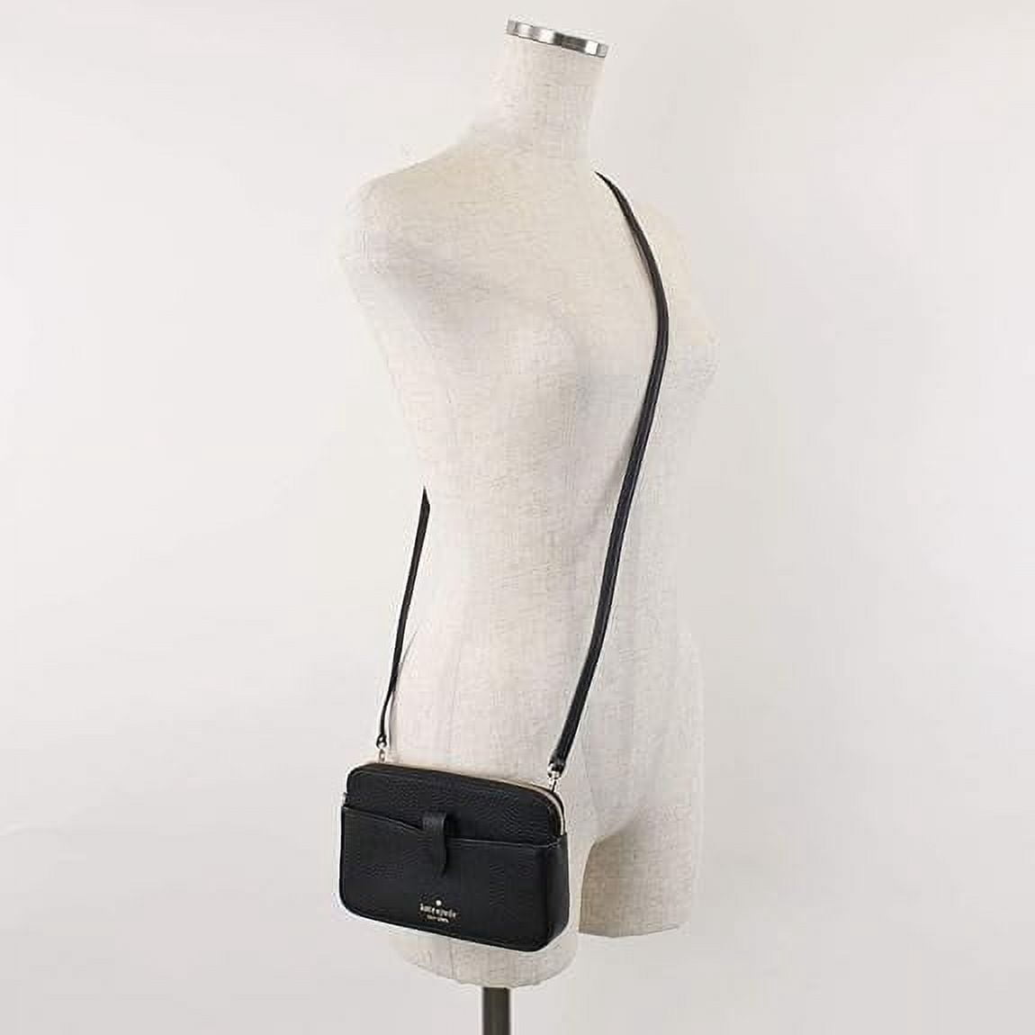 Kate Spade New York Leila Small Tab Crossbody Bag (Black)