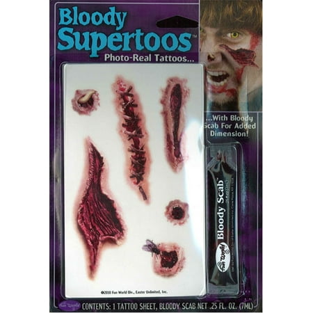 Zombie Bloody Tattoos (Best Way To Treat A Bloody Nose)