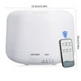 thumbnail image 3 of PGYONG 500ml Premium Essential Oil Diffuser with Remote Control 5 In 1 Aromatherapy Fragrant Oil Humidifier Vaporizer Timer and Auto-off Small Appliance White, 3 of 9