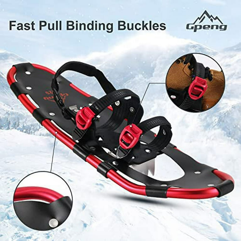 Gpeng 3-in-1 Xtreme Lightweight Terrain Snowshoes for Men Women