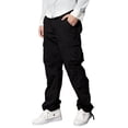 thumbnail image 2 of Pantalones cargo Match Wild para hombre, color negro, talla 30, 2 of 7