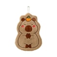 thumbnail image 2 of simhoa Capybara Hanging Hand Towel Cute Animal Hand Towels for Floor Glass Bathroom persimmon pattern, 2 of 8