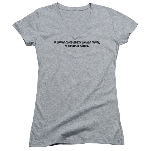 - Voting Could Change - Juniors Cap Sleeve V-Neck Shirt - XX-Large